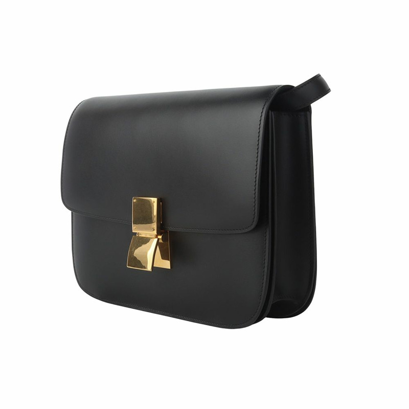 【包稅】CELINE 經典款中號金色盒子包 164173DLS 35821Y-1