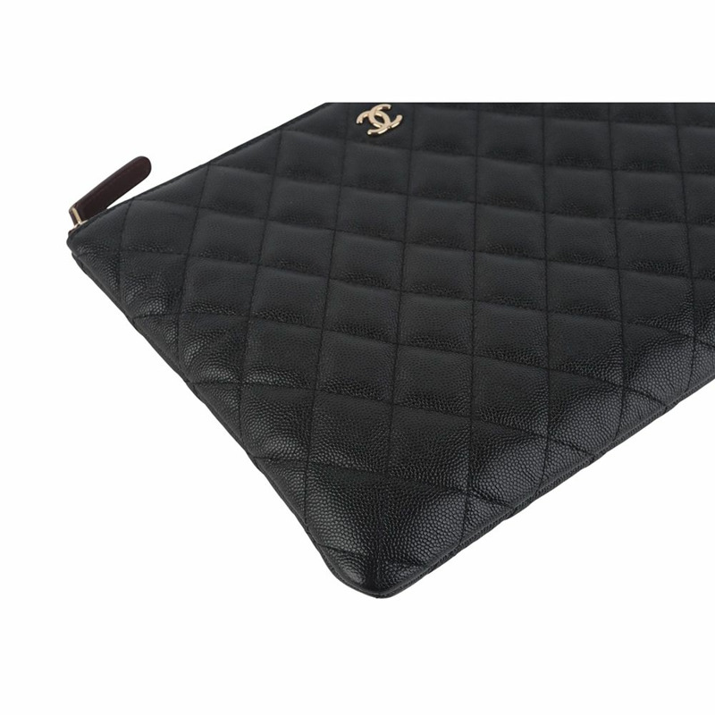 【包稅】CHANEL 魚子醬口袋手拿包 金色 新款 中型 35830Y-2 A82545-4