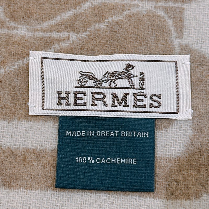 TW4665 Hermes愛馬仕 雙面 純羊絨 圍巾 Clic C'est Noue Scraf 25 x 170 cm Marron Glacé / Craie-8