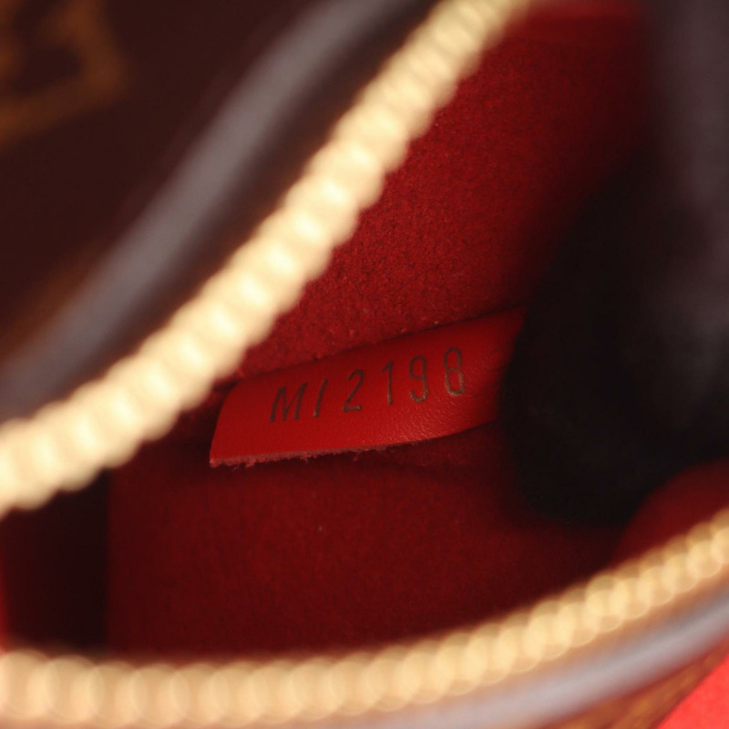 路易威登 NeoNoe 女士單肩包，塗層帆布和皮革，Monogram 圖案，棕紅色，M44021-4