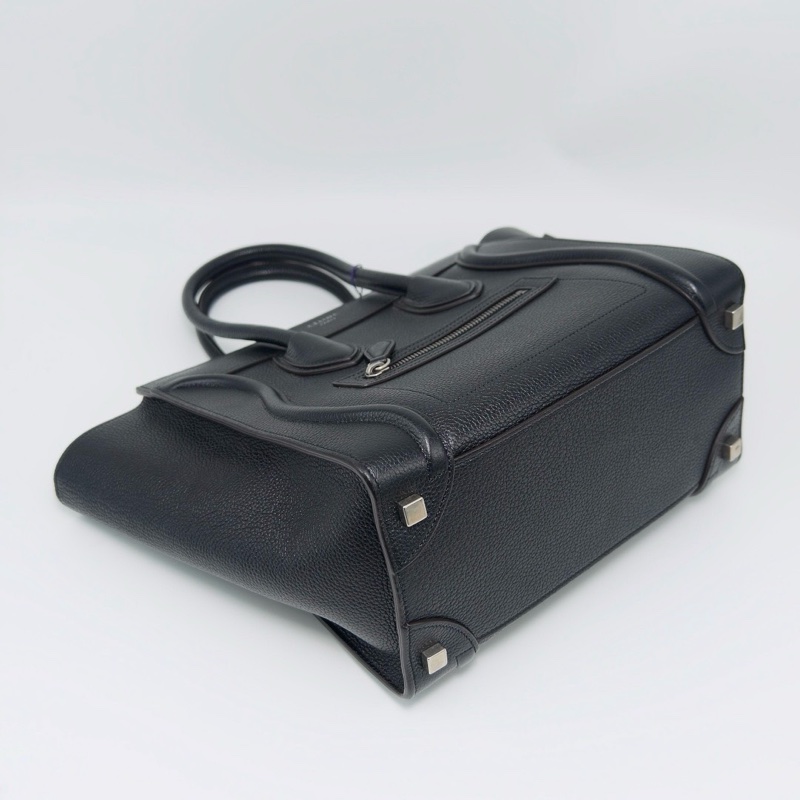 CELINE 黑色Luggage中號手提笑臉包27*29*14 98新配件吊牌塵袋-2