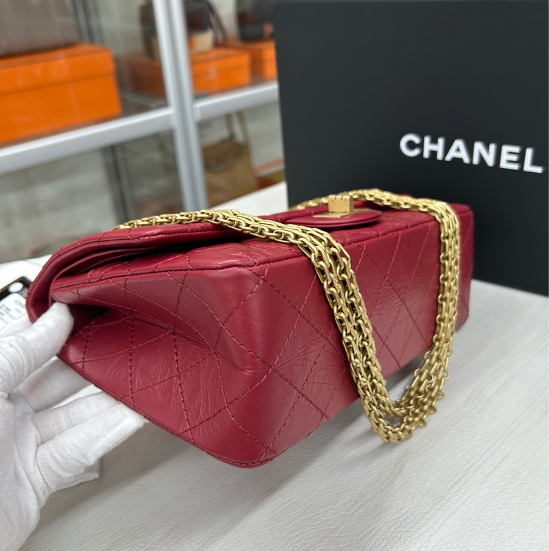 Chanel 紅金2.55 小號-5