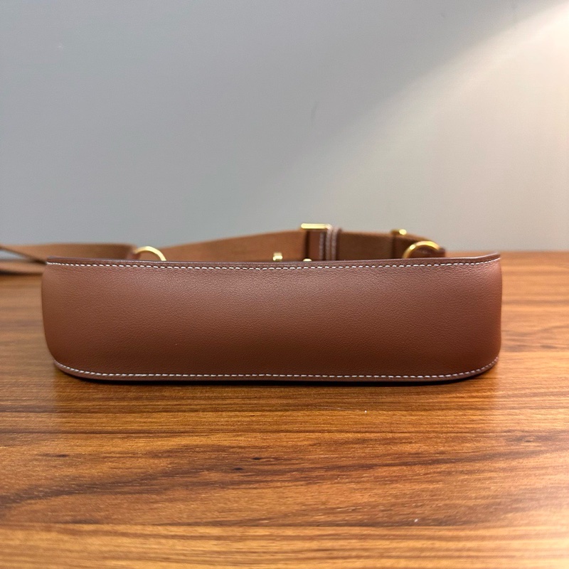 HERMES 金棕金扣吉普賽mini斜背包22*17*5 98新配件盒子塵袋購證吊牌-4