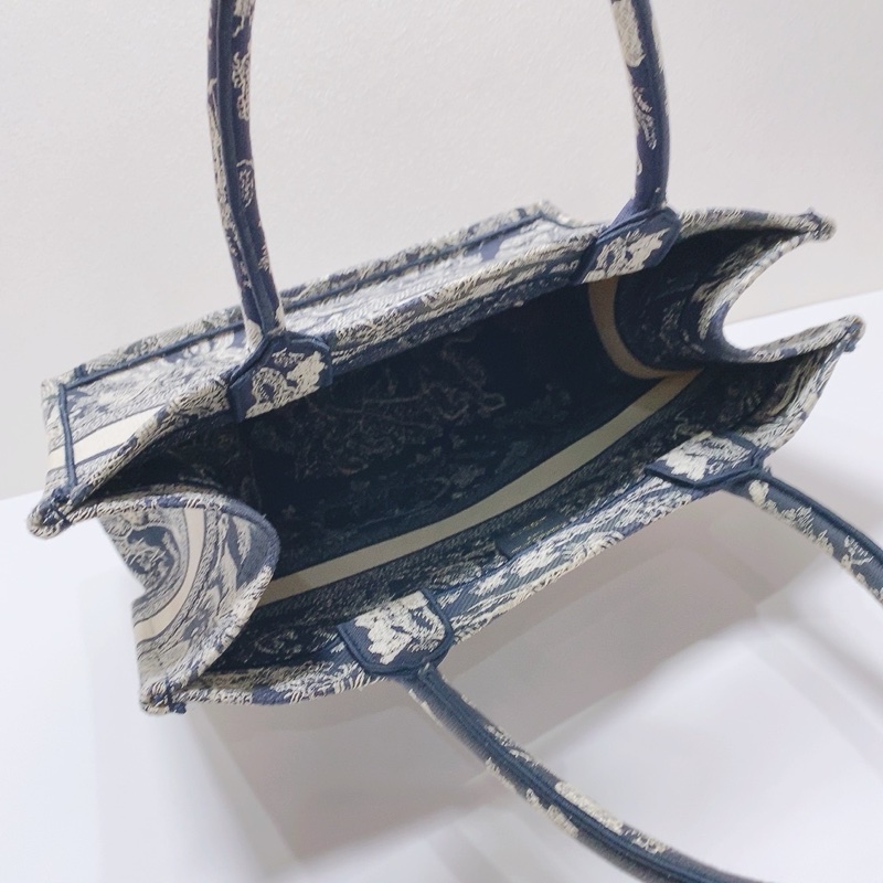 Dior book tote動物園 藍色刺繡藍色中號購物袋36x15x26 98新配件塵袋-2