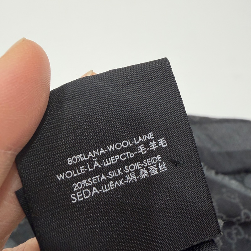 GUCCI 經典 GG 緹花 羊毛 蠶絲 混絲 直紋 雙色 流蘇 披肩 披巾 圍巾-23