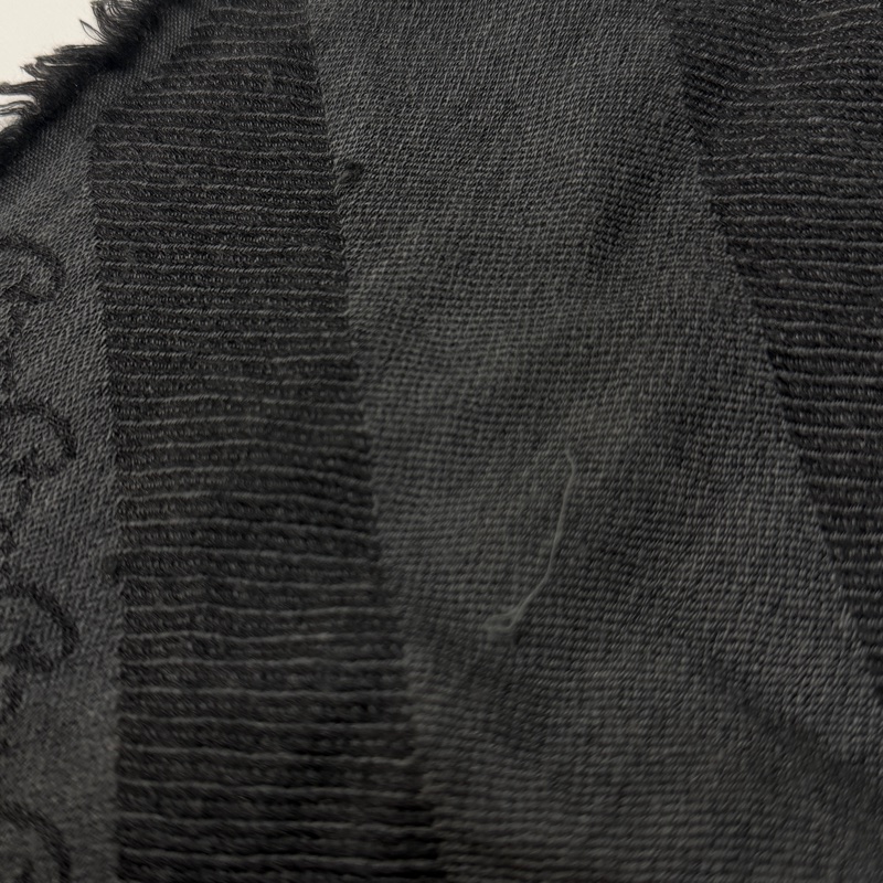 GUCCI 經典 GG 緹花 羊毛 蠶絲 混絲 直紋 雙色 流蘇 披肩 披巾 圍巾-40