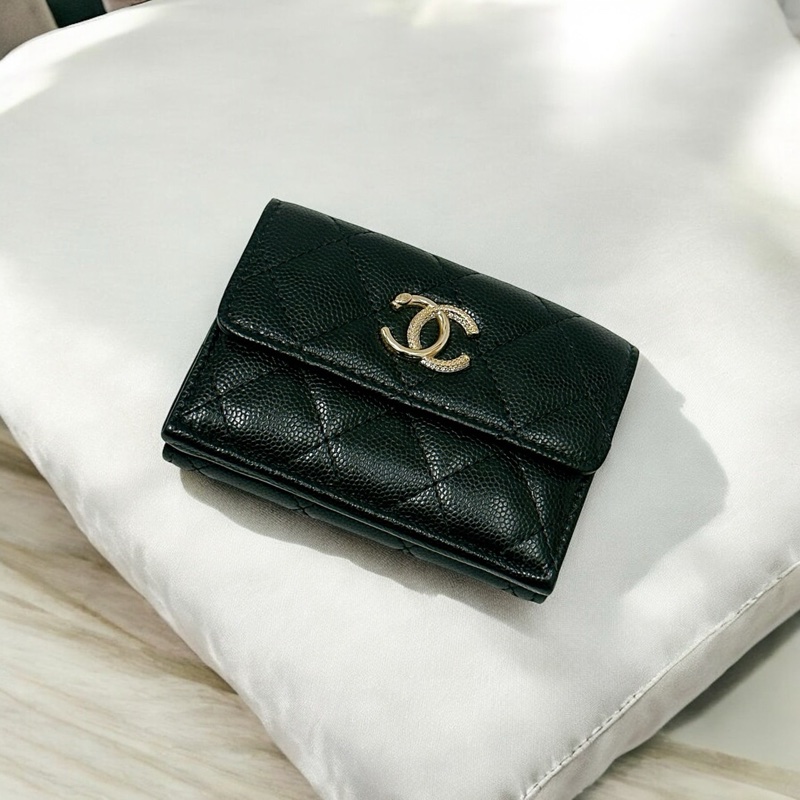 莉亞精品♡Chanel AP4901 三折短夾 二手-0