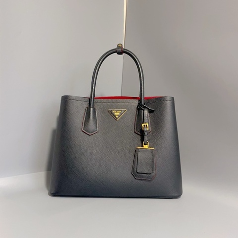 98新Prada 普拉達 經典十字紋牛皮 高端款殺手包 手提斜挎包 一