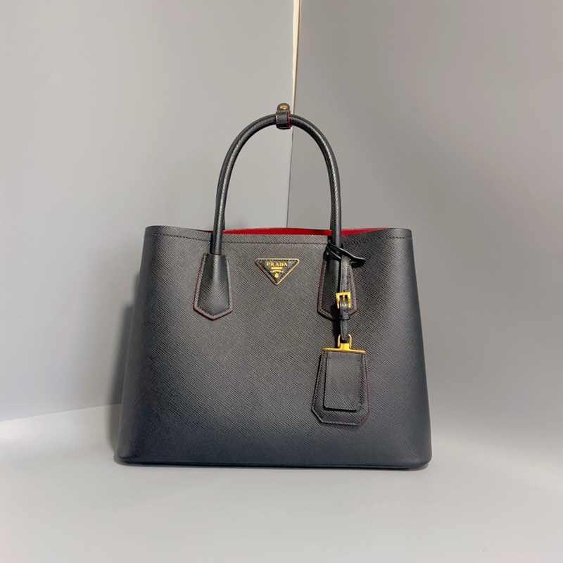 98新Prada 普拉達 經典十字紋牛皮 高端款殺手包 手提斜挎包 一-0