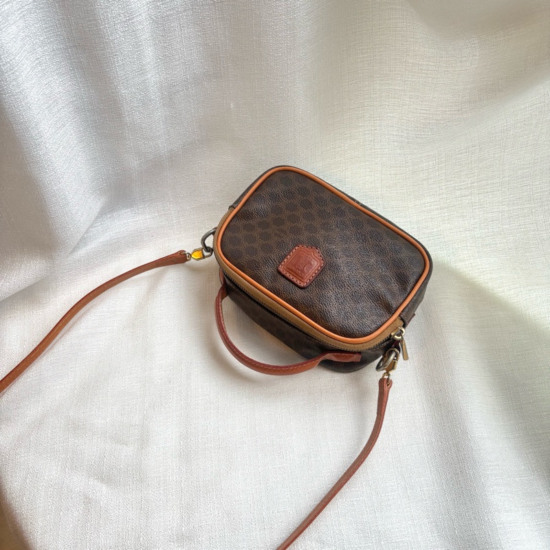Celine 中古凱旋門手提相機包 Macadam Vintage handle camera bag 斜挎包-2