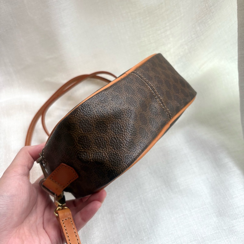 Celine 中古凱旋門手提相機包 Macadam Vintage handle camera bag 斜挎包-10