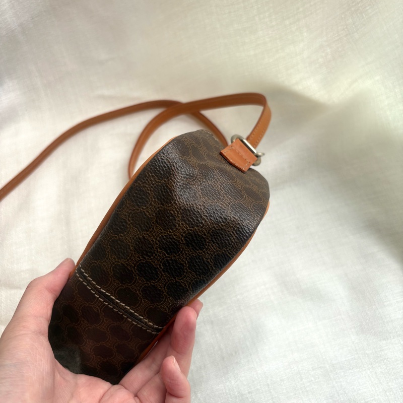 Celine 中古凱旋門手提相機包 Macadam Vintage handle camera bag 斜挎包-12
