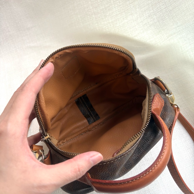Celine 中古凱旋門手提相機包 Macadam Vintage handle camera bag 斜挎包-16