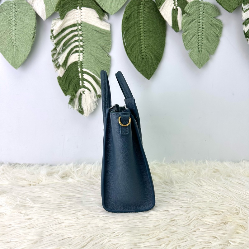 CELINE 深藍色笑臉包 Nano Size 單肩斜肩手提包-2