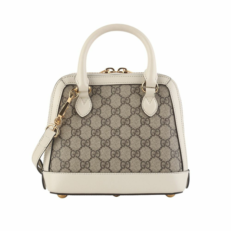 【包稅】GUCCI 640716 GG Supreme 1955 馬銜扣手提迷你斜背包 35848Y-1-2