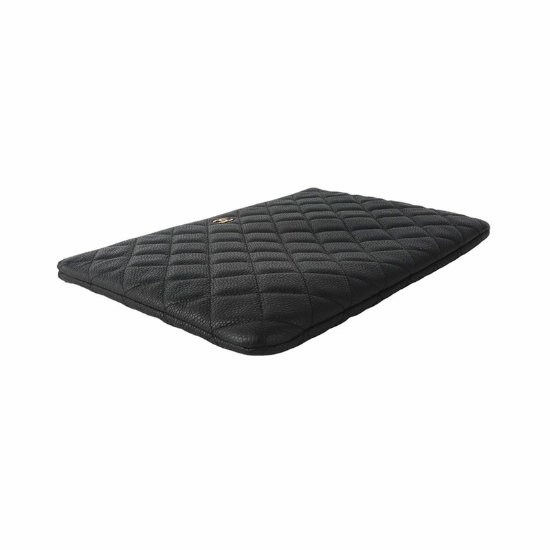 【包稅】CHANEL 魚子醬手拿包 金色 新款 中號 35864-3-2