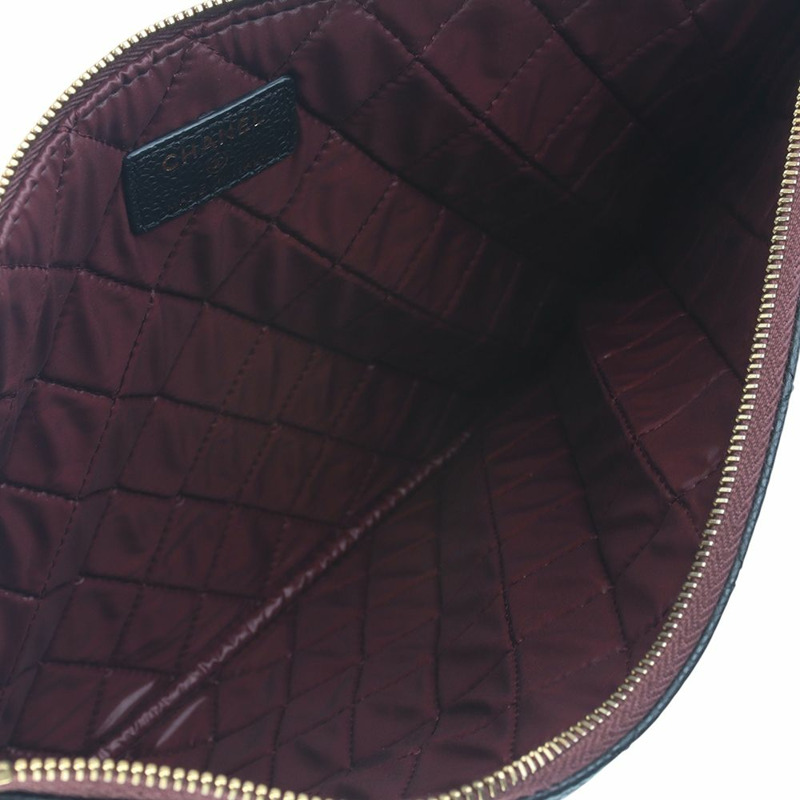 【包稅】CHANEL 魚子醬手拿包 金色 新款 中號 35864-3-5