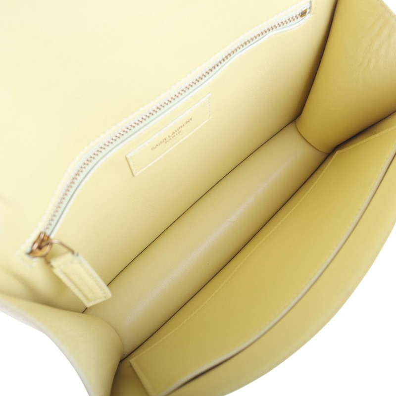 【包稅】SAINT LAURENT 復古白色單肩包 633214-6