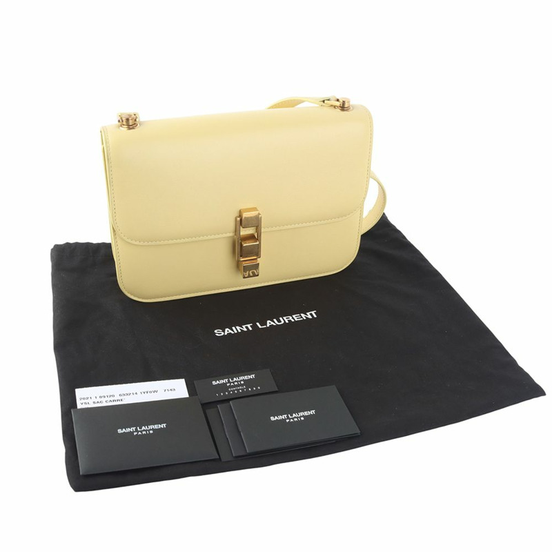 【包稅】SAINT LAURENT 復古白色單肩包 633214-7