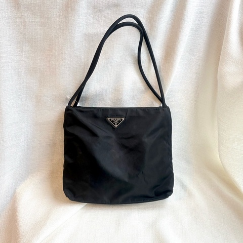 Prada 經典黑色尼龍托特包 Nylon tote bag 單肩包 手提包 23cm