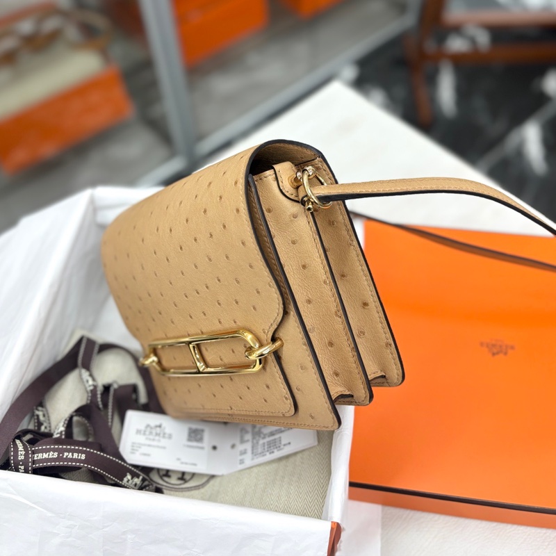 Hermès鴕鳥皮Roulis mini-1