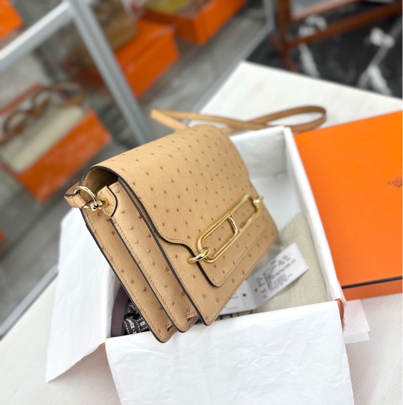 Hermès鴕鳥皮Roulis mini-2