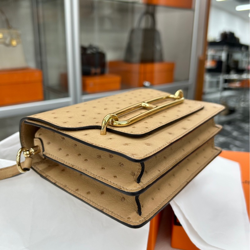 Hermès鴕鳥皮Roulis mini-5