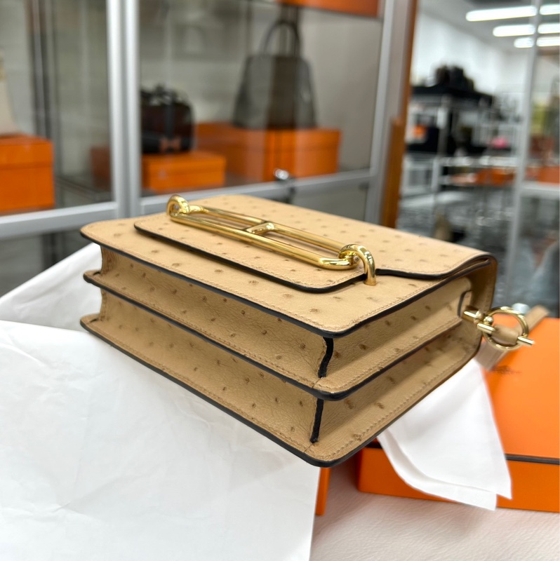 Hermès鴕鳥皮Roulis mini-6