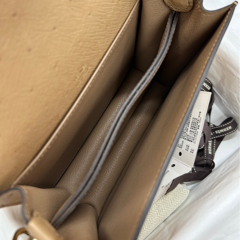 Hermès鴕鳥皮Roulis mini-8