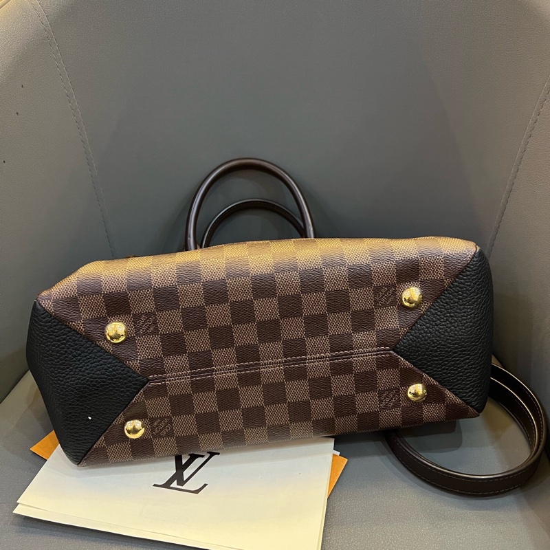 98新路易威登/Louis Vuitton  N41673 咖色棋盤格拼黑色小牛皮-3