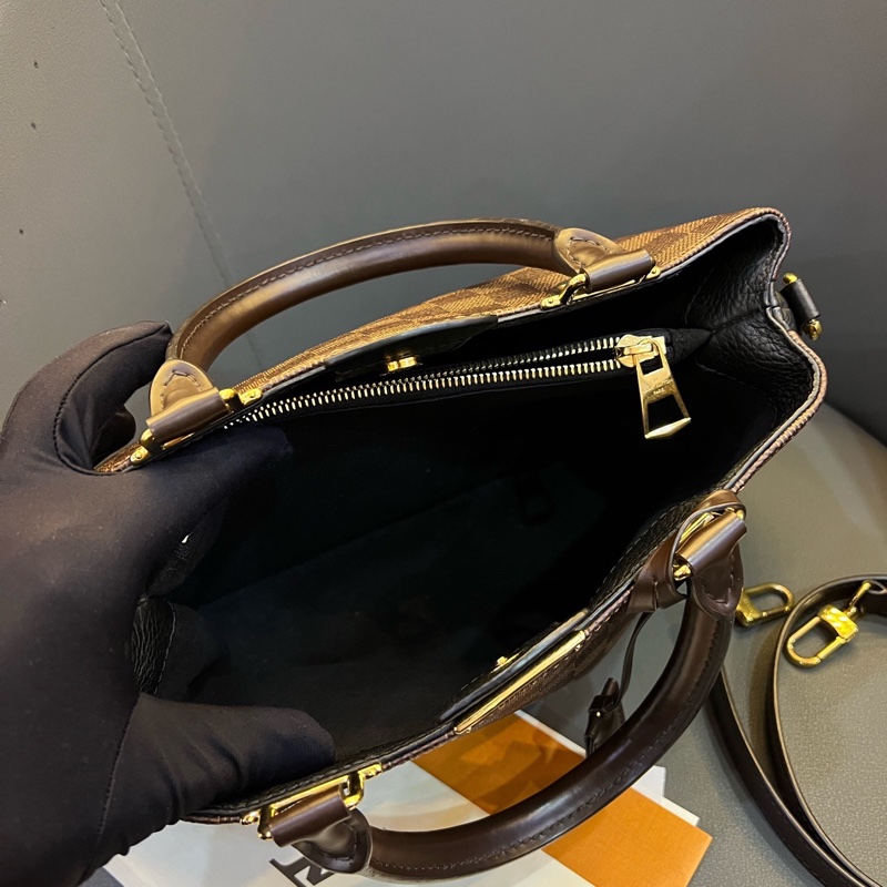 98新路易威登/Louis Vuitton  N41673 咖色棋盤格拼黑色小牛皮-4