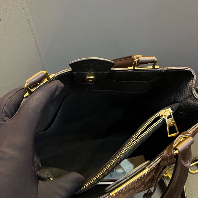 98新路易威登/Louis Vuitton  N41673 咖色棋盤格拼黑色小牛皮-5