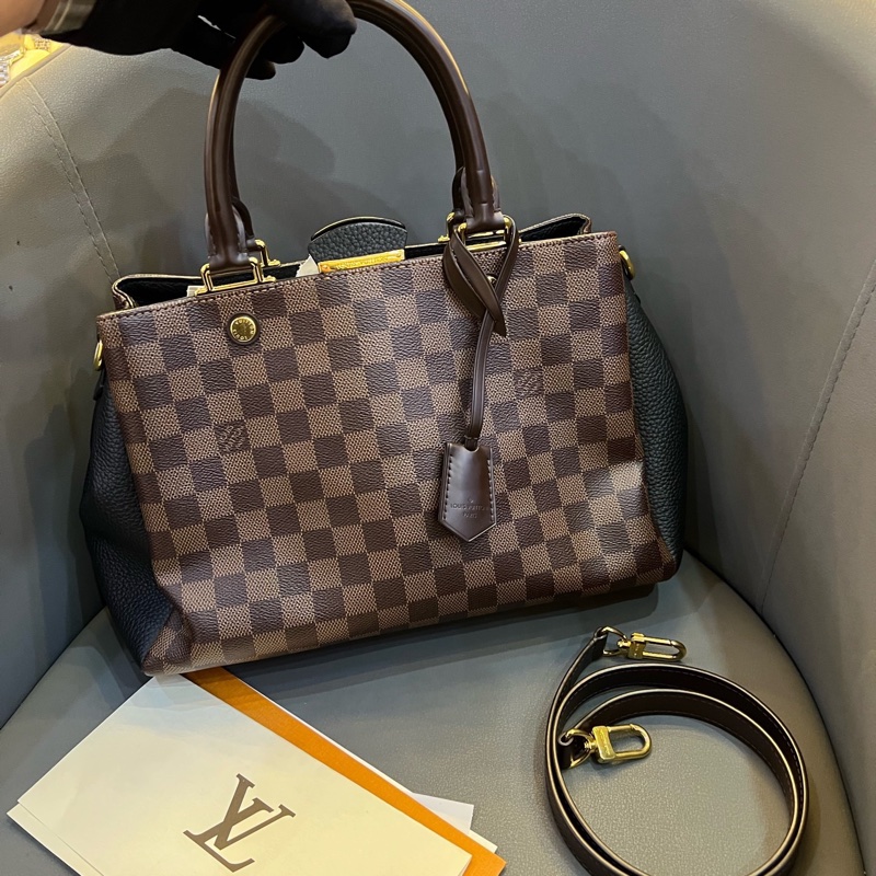 98新路易威登/Louis Vuitton  N41673 咖色棋盤格拼黑色小牛皮-6