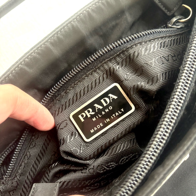 Prada 經典黑色尼龍托特包 Nylon tote bag 單肩包 手提包 23cm-23