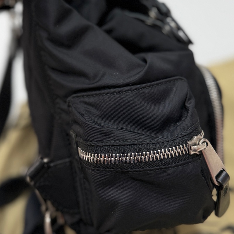 BURBERRY  THE RUCKSACK 黑色 尼龍 戰馬 LOGO mini 後背包 雙肩包 斜背包-28