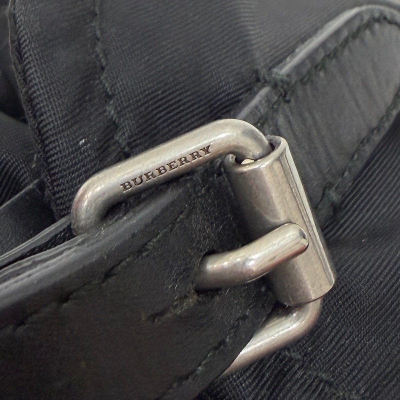 BURBERRY  THE RUCKSACK 黑色 尼龍 戰馬 LOGO mini 後背包 雙肩包 斜背包-34