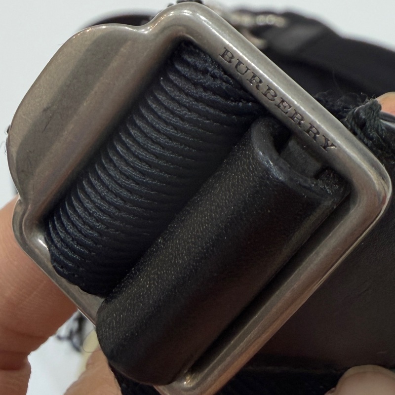 BURBERRY  THE RUCKSACK 黑色 尼龍 戰馬 LOGO mini 後背包 雙肩包 斜背包-37