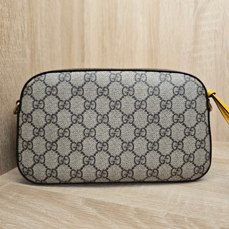 [新年到優惠經典相機包😳] Gucci老花虎頭綠紅綠背帶拉鏈相機包-5