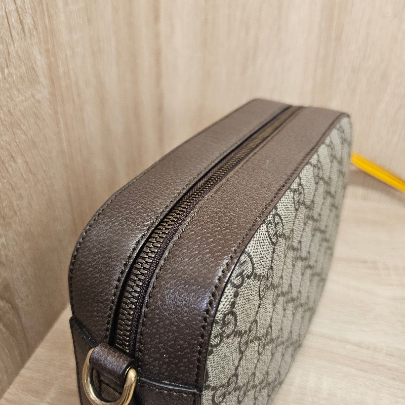 [新年到優惠經典相機包😳] Gucci老花虎頭綠紅綠背帶拉鏈相機包-7