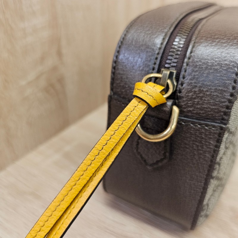 [新年到優惠經典相機包😳] Gucci老花虎頭綠紅綠背帶拉鏈相機包-8