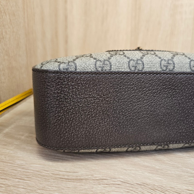 [新年到優惠經典相機包😳] Gucci老花虎頭綠紅綠背帶拉鏈相機包-9