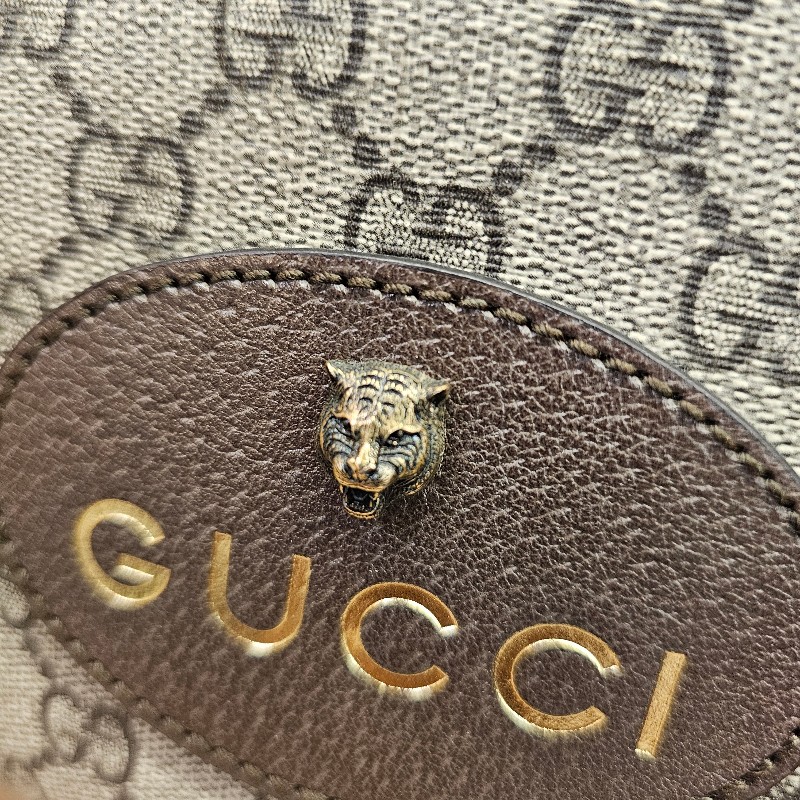 [新年到優惠經典相機包😳] Gucci老花虎頭綠紅綠背帶拉鏈相機包-14