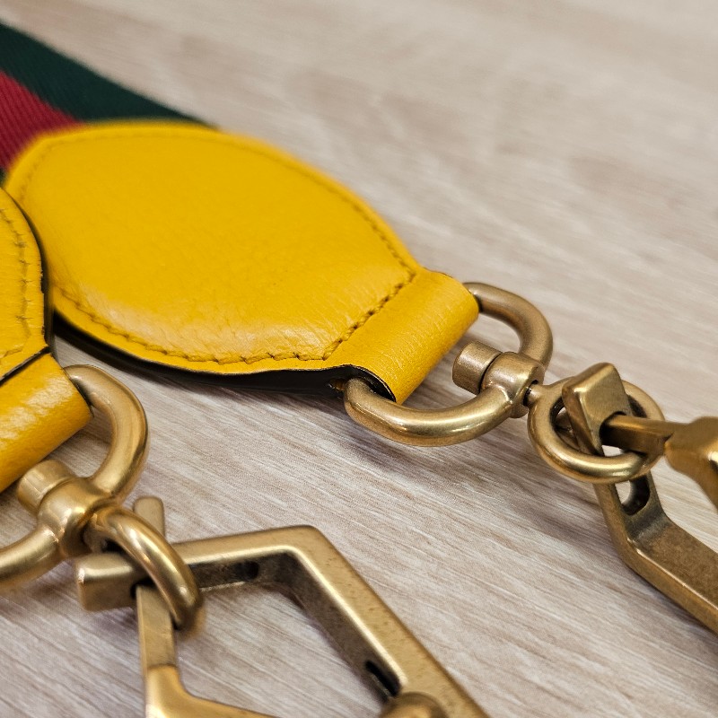 [新年到優惠經典相機包😳] Gucci老花虎頭綠紅綠背帶拉鏈相機包-24