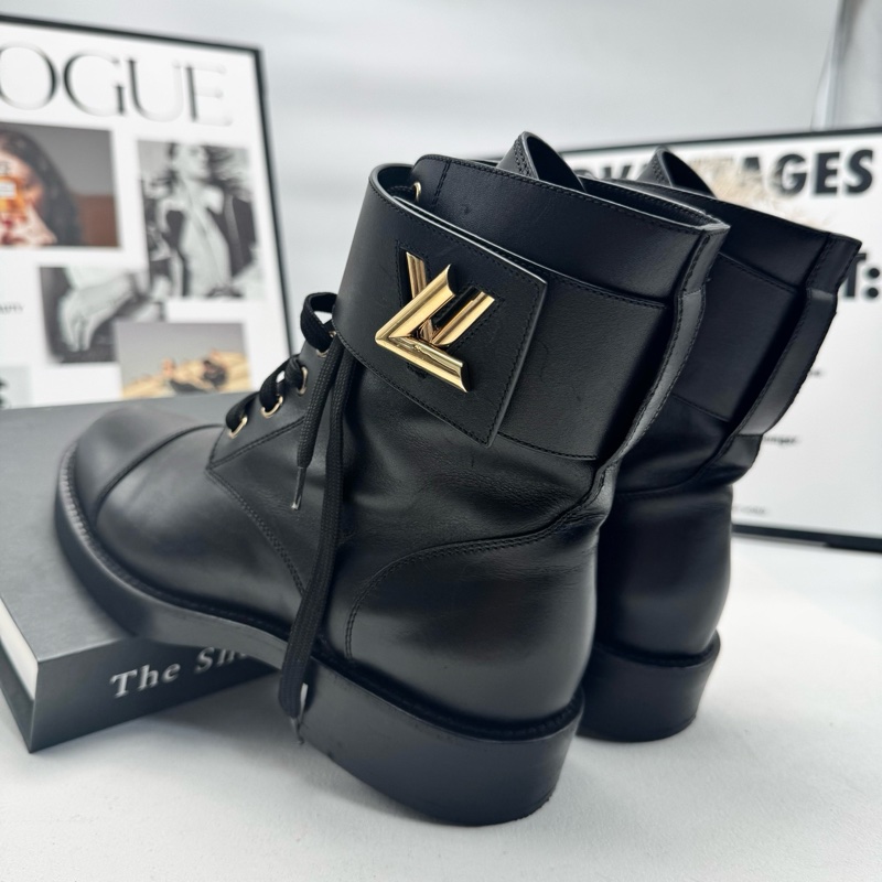 97新LV路易威登 wonderland黑金短靴 36碼 無附件-4
