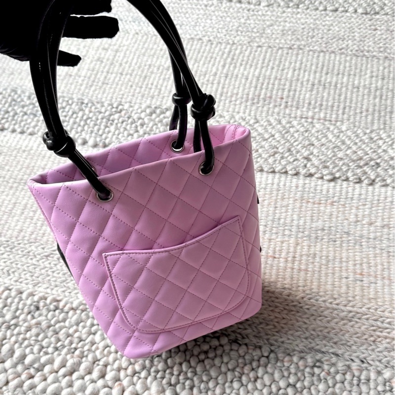 Chanel 粉色康鵬菜籃子-1