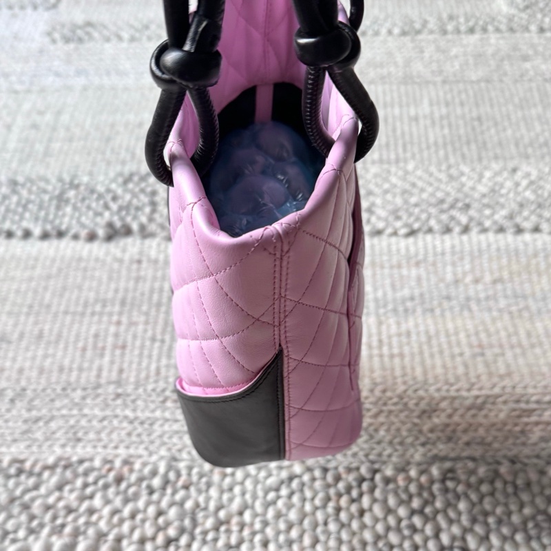 Chanel 粉色康鵬菜籃子-5