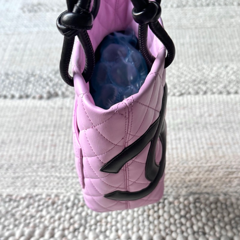 Chanel 粉色康鵬菜籃子-6