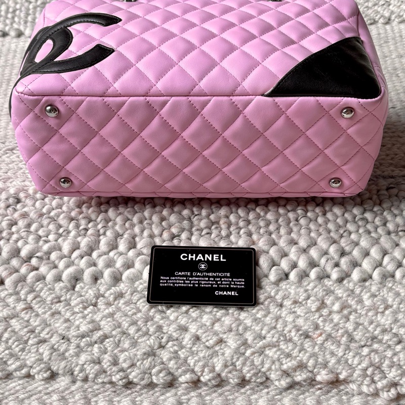 Chanel 粉色康鵬枕頭包-3