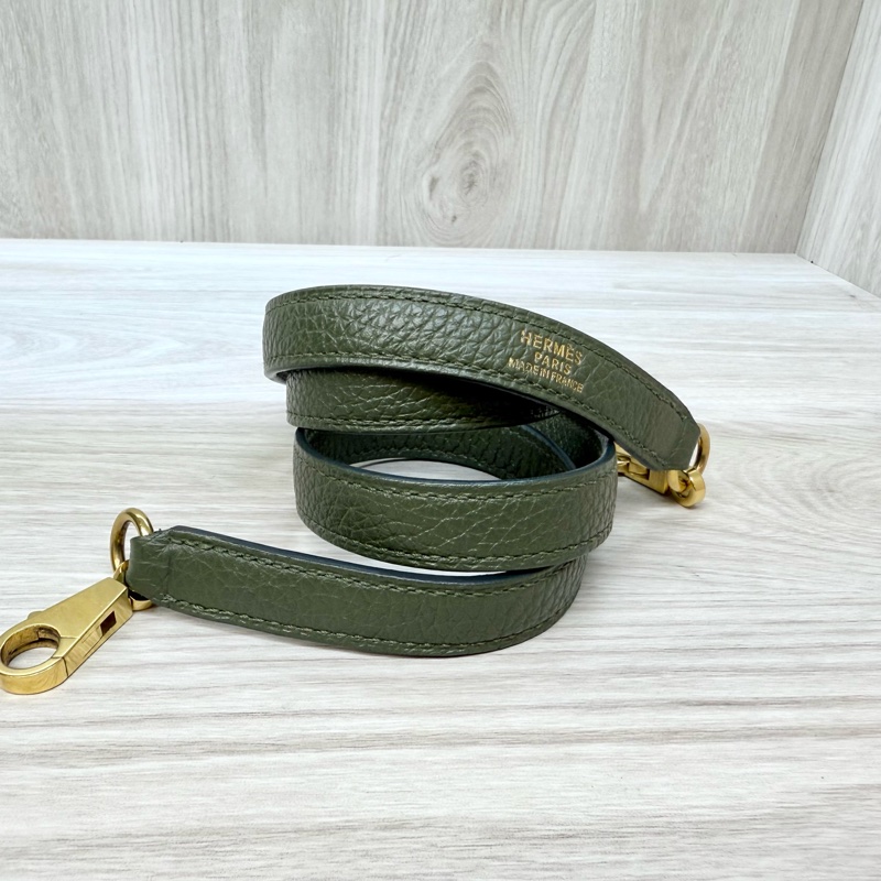 HERMES C6橄欖綠金釦Togo皮kelly32手提肩背-10