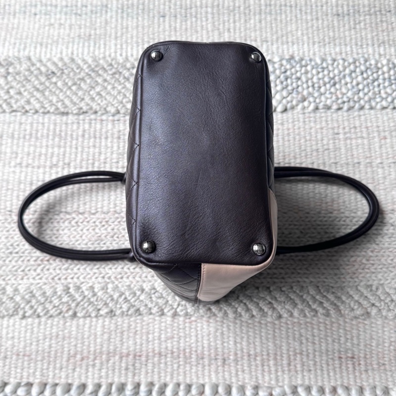 Chanel 米棕色康鵬菜籃子-7